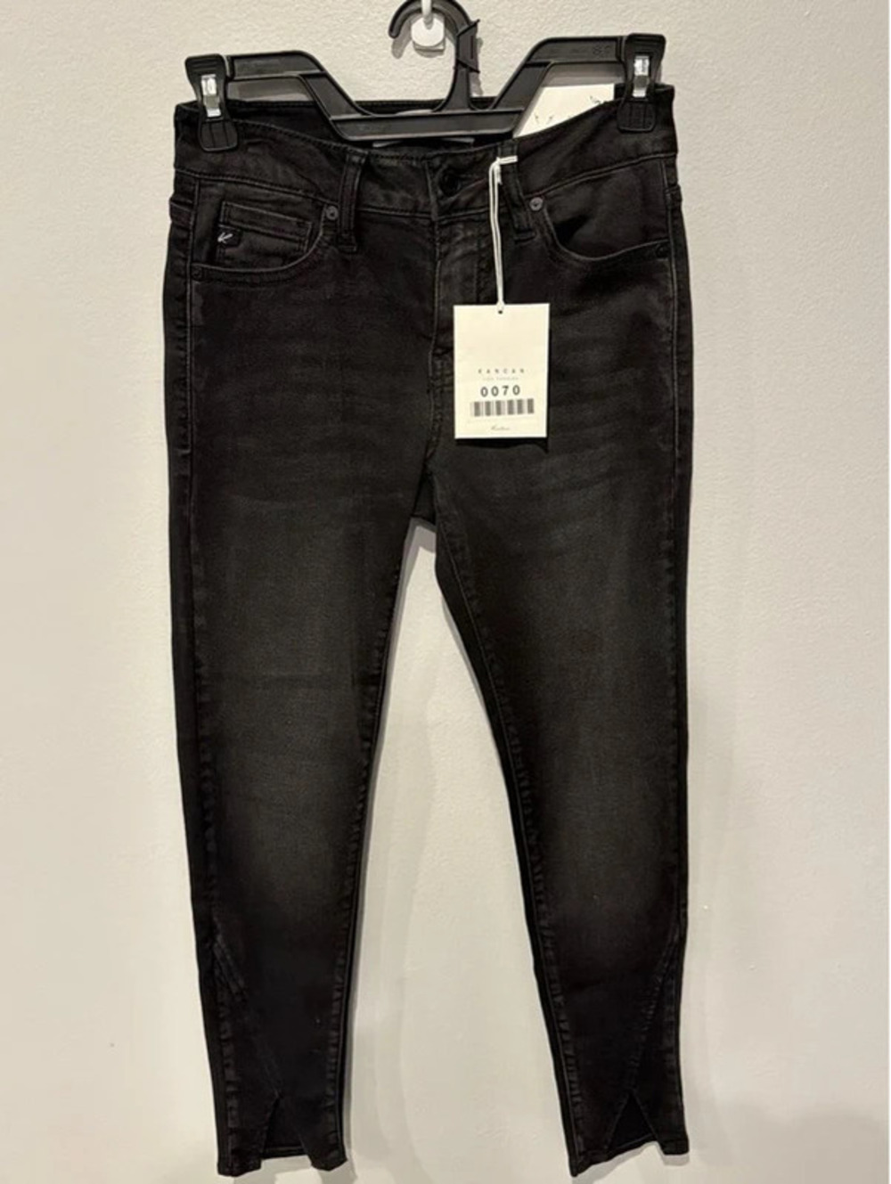 Kancan Black Mid Rise Skinny Jeans Size 1/24 NWT Stretch Denim